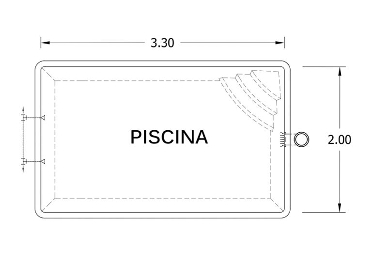 PISCINA EN FIBRA DE VIDRIO MODELO MINIMALISTA A MEDIDA - Cuba & Spa
