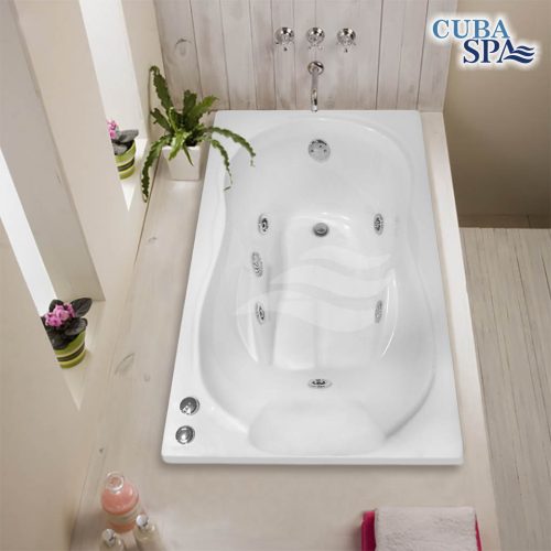 Tina Hidromasaje Rectangular – MODERNA 1.21*0.75