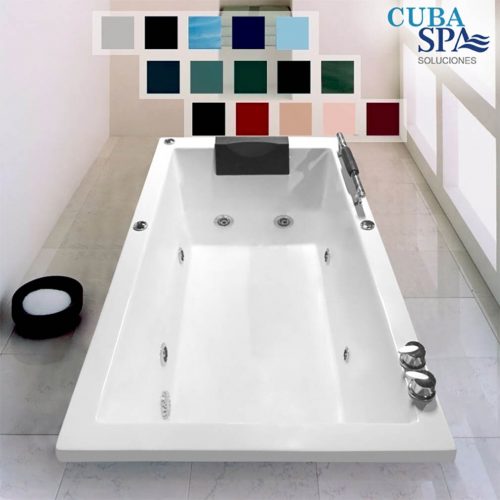 Tina Hidromasaje Rectangular – MINIMALISTA III 1.44*0.80