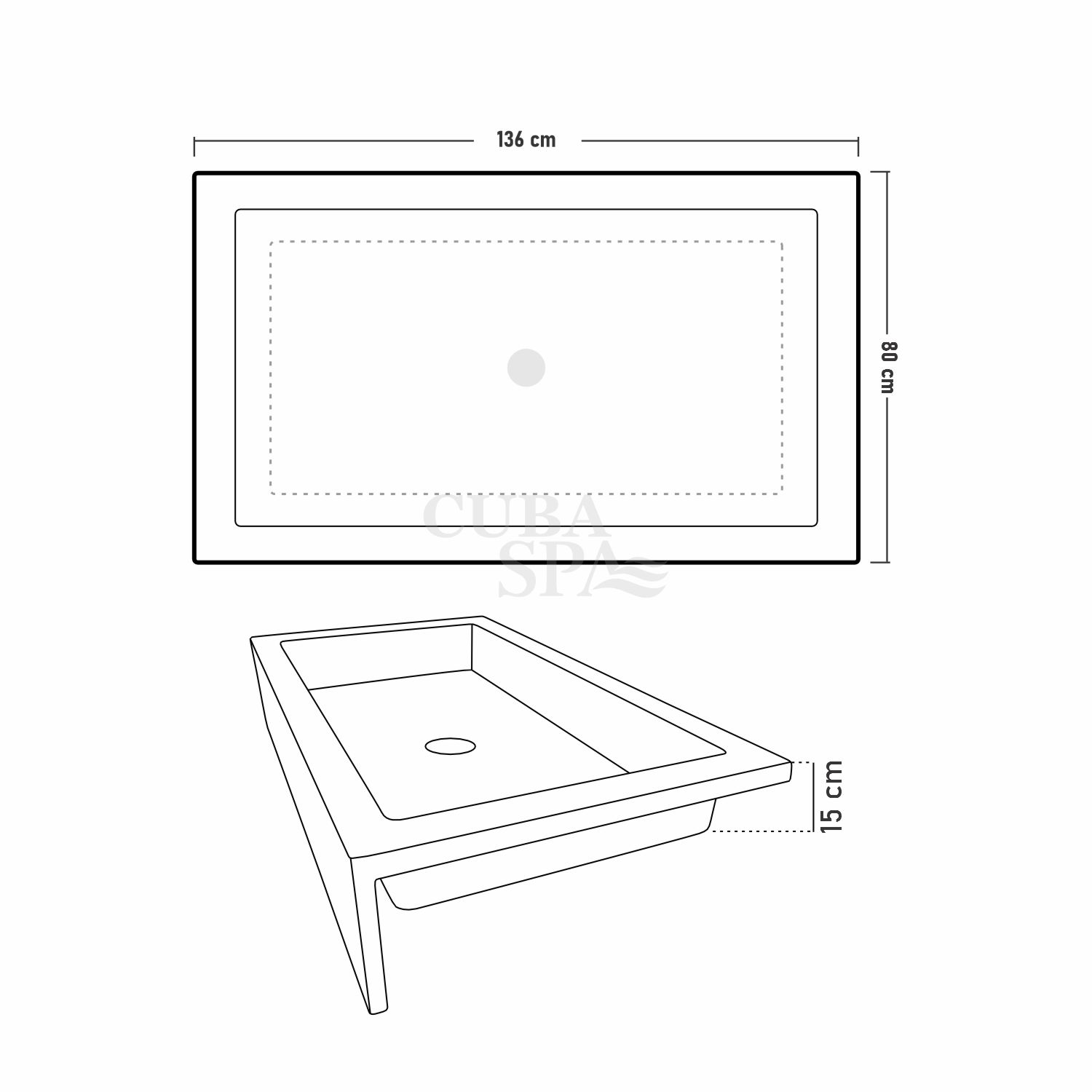 Poza de ducha 136*80*15 - Imagen 10