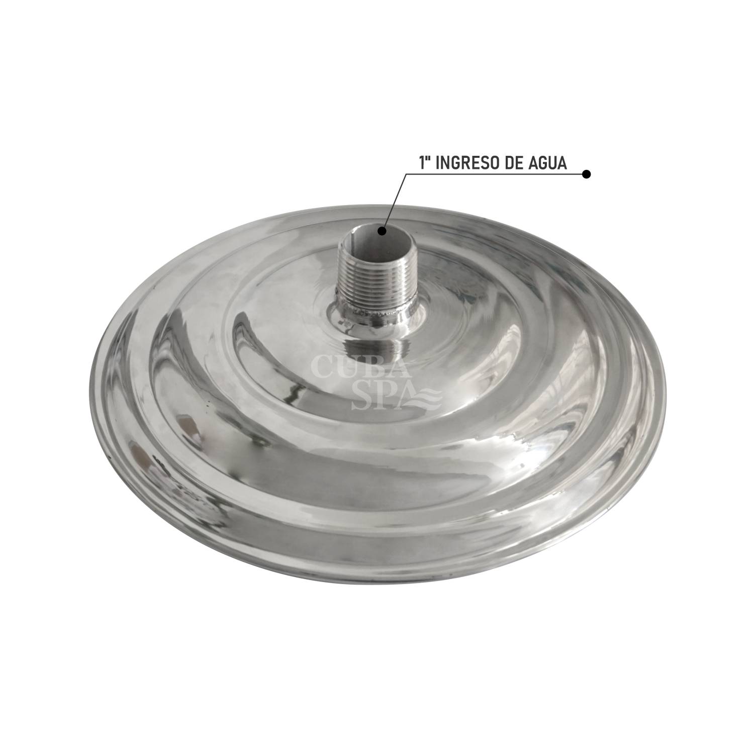 PLATO DE DUCHA ESPAÑOLA DE 1" INOX - Imagen 5