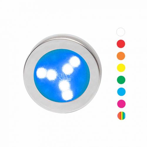 CROMOTERAPIA: luces led 60 mm a colores programable incluye: panel digital y transformador