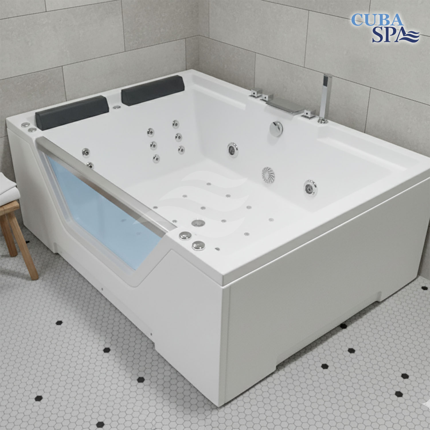 Tina Hidromasaje ESPAÑOLA 1.70*1.20 - Línea Profesional