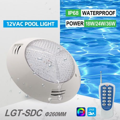 Reflector para Piscina a control remoto de 20w RGB Ø 260 mm
