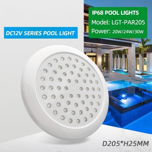 Reflector Ultra-Adosable para Piscina de 24w RGB Ø 205 mm