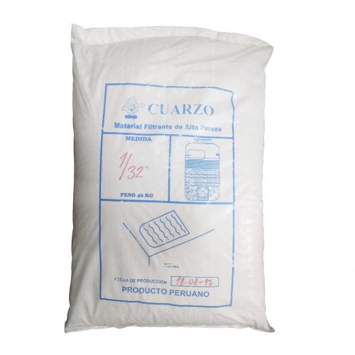 ARENA DE CUARZO DE 1/32 LAVADO Y TAMISADO