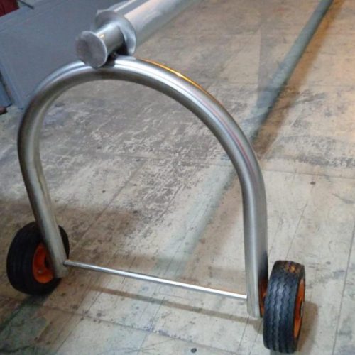 ENROLLADOR EN ACERO INOX 304 Y ALUMINIO ESPECIAL PARA COBERTORES FLOTANTE DE PISCINA PRODUCTO NACIONAL HASTA 6 METROS