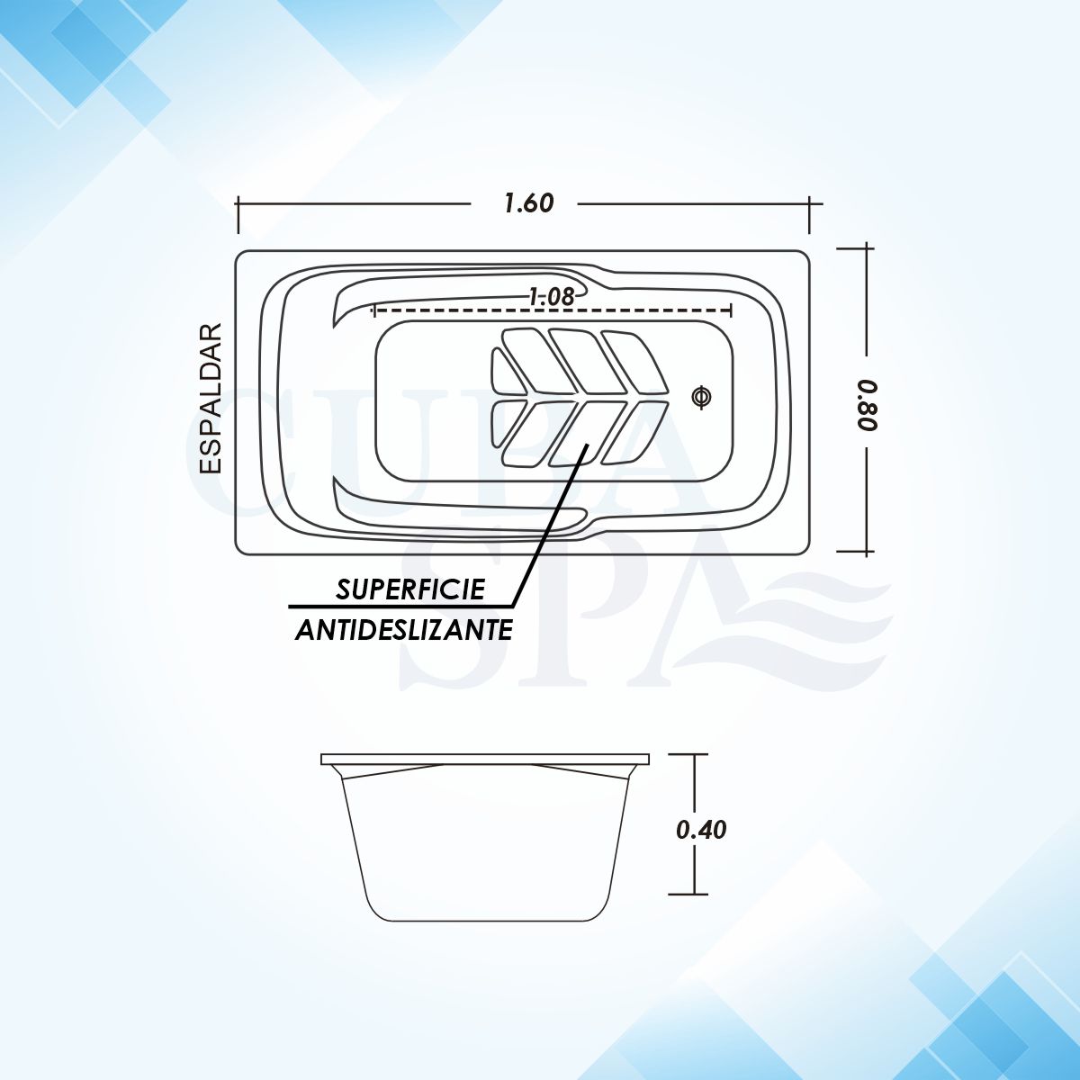 Tina Bañera - MAGIA V 1.60*0.80 - Imagen 5