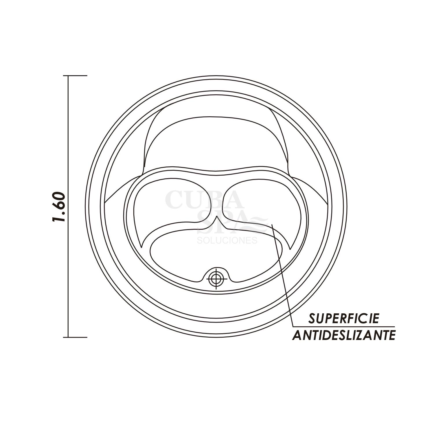 Tina Bañera - DEMPO 1.60*0.58 - Imagen 3