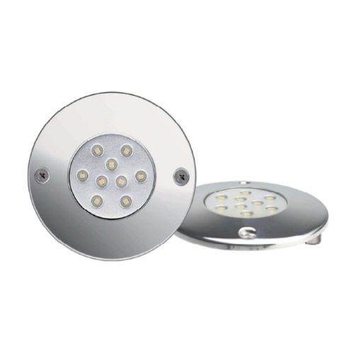 REFLECTOR LED CALIDO 12W P/TUBERIA 3/4 MARCO DE ACERO HJ-WM-SS152