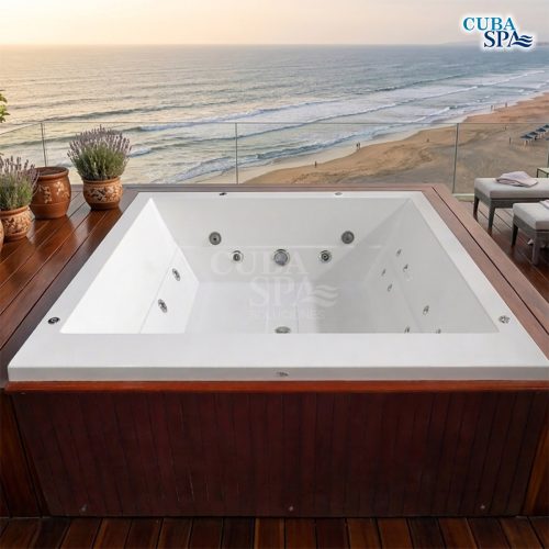 Tina hidromasaje SPA MINIMALISTA VII 2.00×2.00