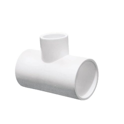 Conex. Pres. T Reducción (1 * 1 * 1/2)» en PVC Blanco LG