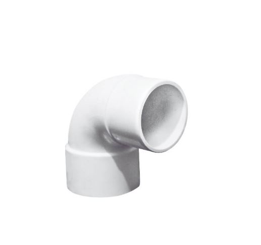 Conex. Pres. Codo Especial de 1 1/2" (90°) en PVC Blanco (In & Out) LG
