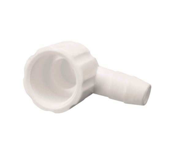 Conex. Mixta Codo Reducción en PVC Blanco (Movable 1/2" * 3/8") SS
