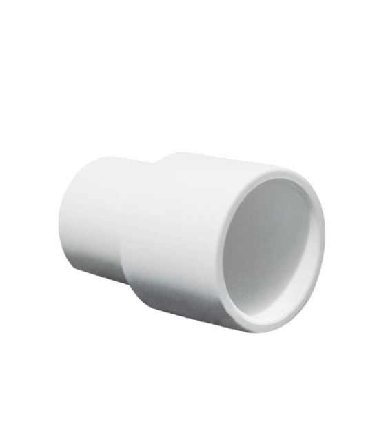 Conex. Pres. Reducción (1 a 1/2)" en PVC Blanco "LG