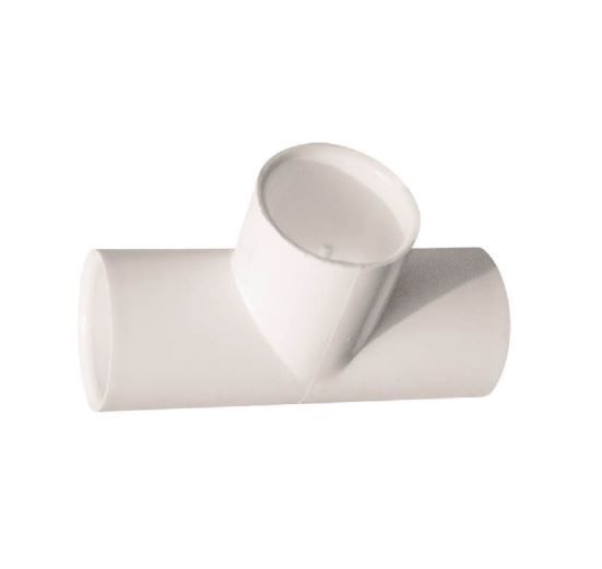 Conex. Pres. T de 1" en PVC Blanco LG