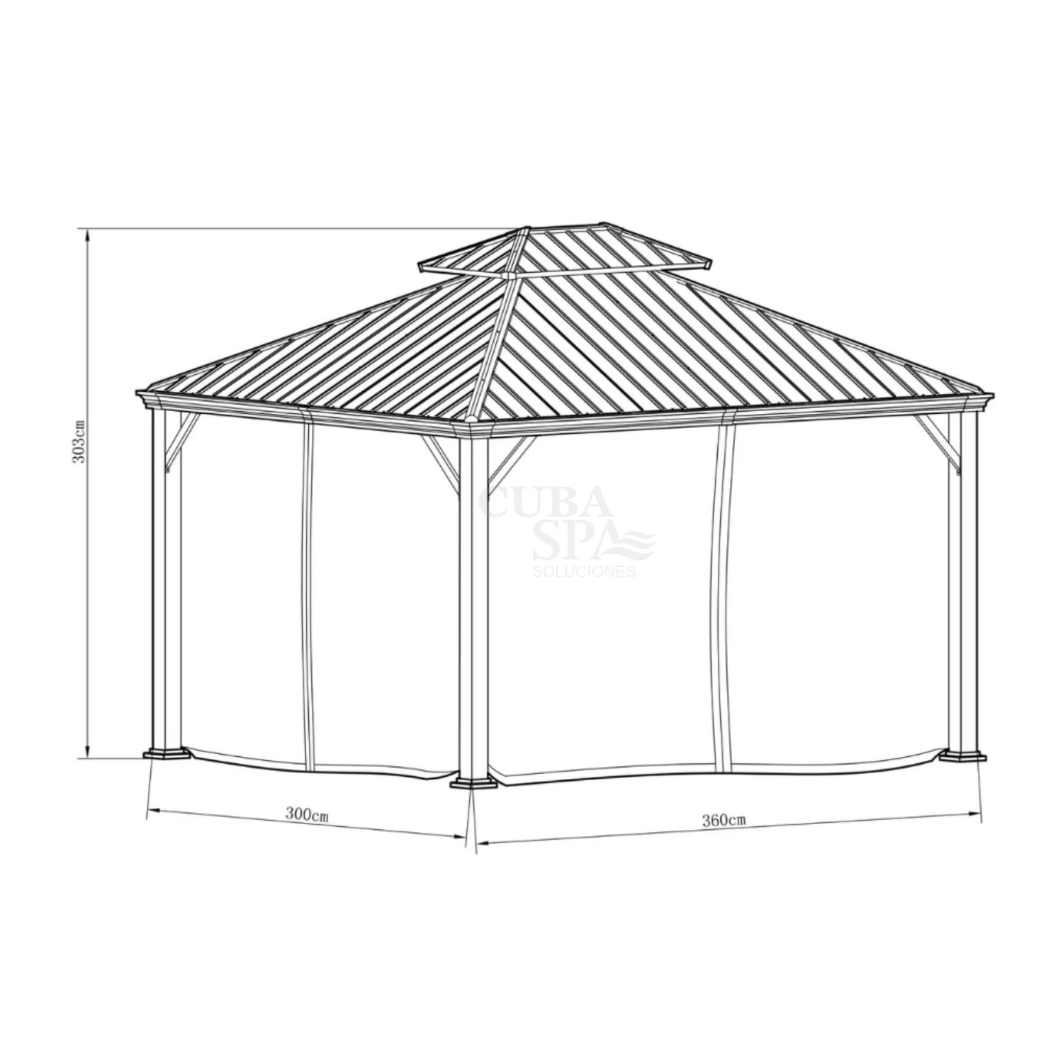PÉRGOLA METÁLICA - Imagen 2