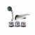 MEZCLADORA AL MUEBLE 3 PERILLAS – DUCHA TELÉFONO – CASCADA / ORIÓN