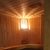 Luminaria de madera para sauna seco