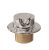 Pulsador On/Off Cylinder Bronce Cromado