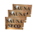 Letrero de Madera de 30×20 «Sauna seco»