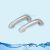 Agarradera curva I en ABS par Cromado (Set Par) (Largo:230mm)